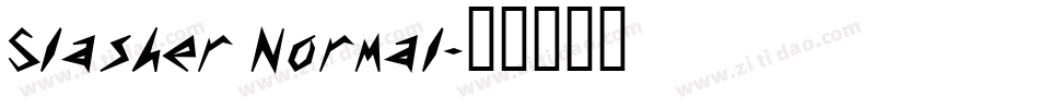 Slasher Normal字体转换